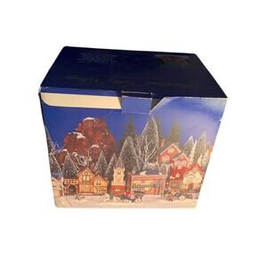 Heartland Valley Village Lighted Barn with Silos Rustic Farmhouse Decor